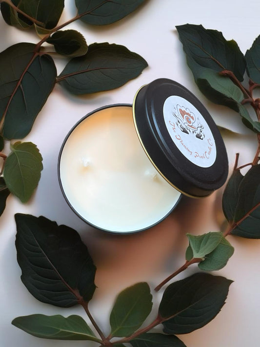 mint cocoa candle